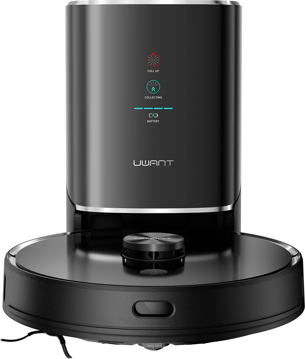 Robot pastrues UWANT U100 me mop, stacion mbushje/pastrimi, i zi