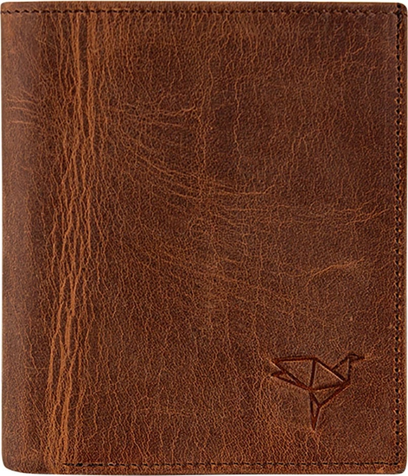 Portofol për burra, lëkurë origjinale, ngjyrë tan, Zoozie Bags, Reynosa Crazy