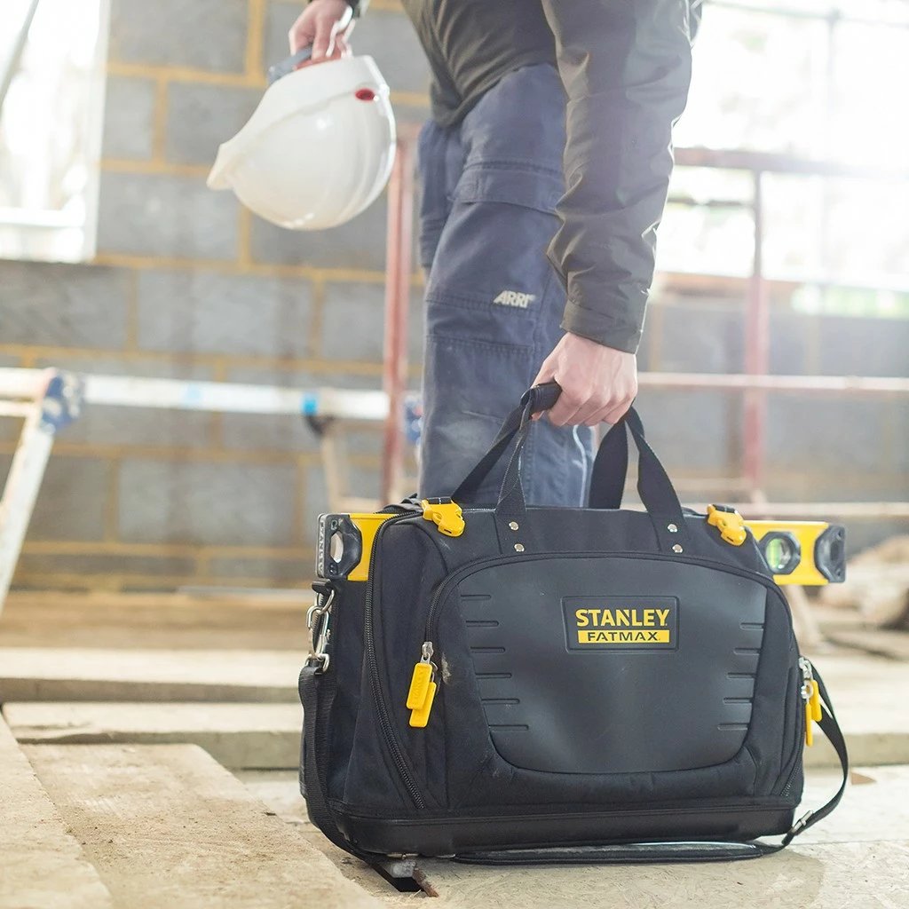 Çantë pune Stanley FATMAX Quick Access Open Bag, najlon/plastikë, 485x285x340mm, zi/verdhe