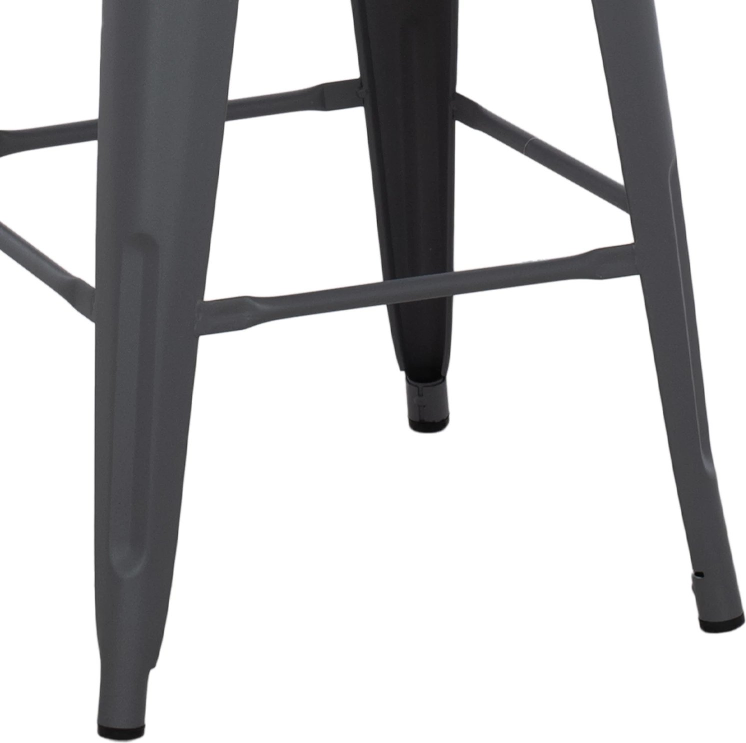 Karrige për bar mesatare MELITA-PRO FH8573.50 metalike ngjyrë gri 43x43x67 cm