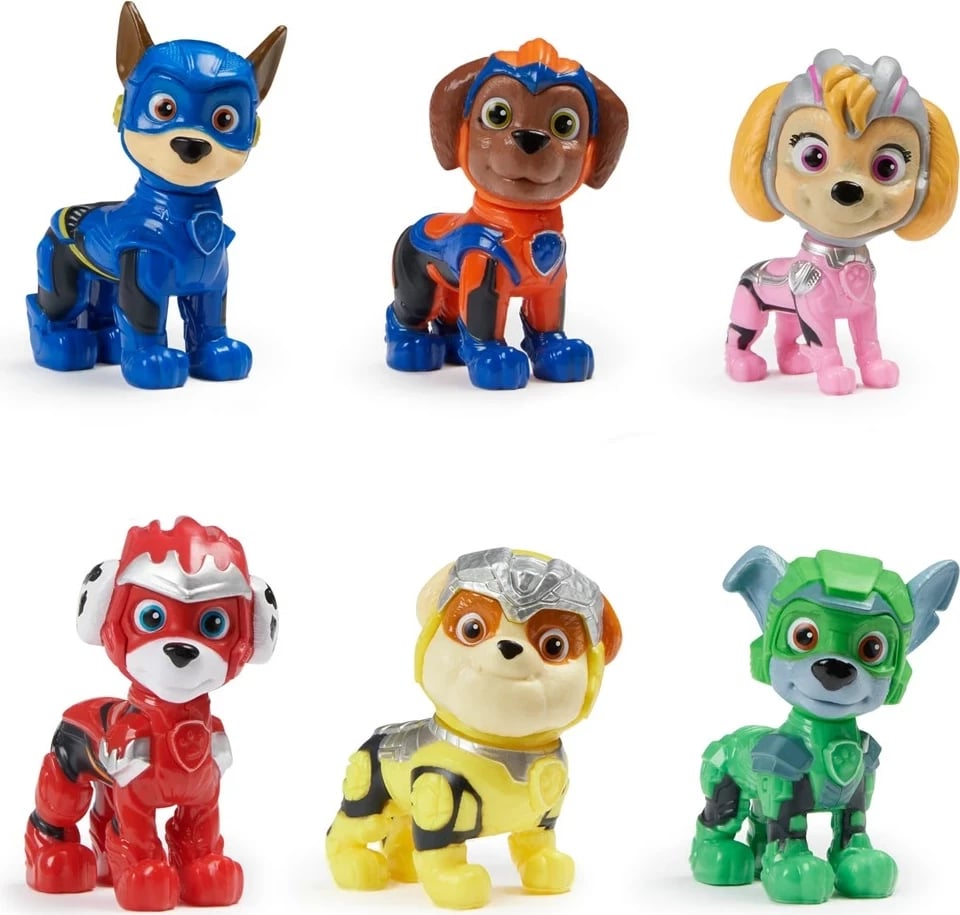 Figurina PAW Patrol: The Mighty Movie, set dhuratë, shumëngjyrëshe