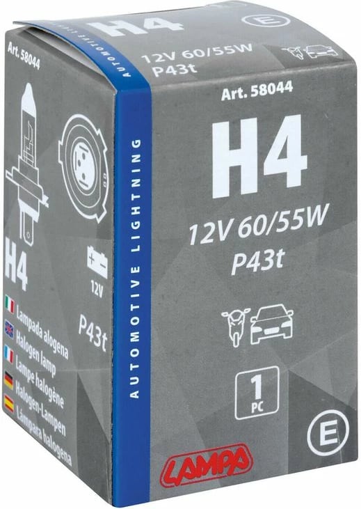 Lampa H4 12v 60/55w P43t Kuti