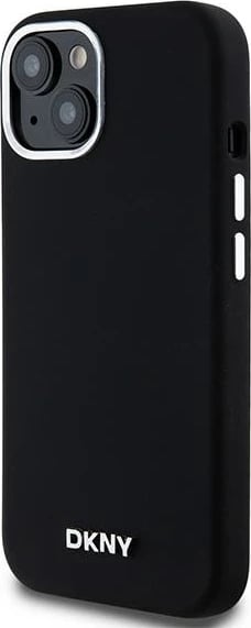Mbështjellës DKNY Liquid Silicone MagSafe për iPhone 15 Plus / 14 Plus, i zi