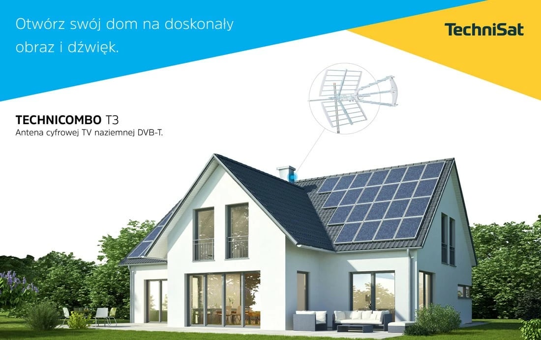 Antenë drejtimi TechniSat Technicombo T3-a me përforcues, jashtme, Alumini/Bardhë Antenë drejtimi TechniSat Technicombo T3-a me përforcues, jashtme, Alumini/Bardhë