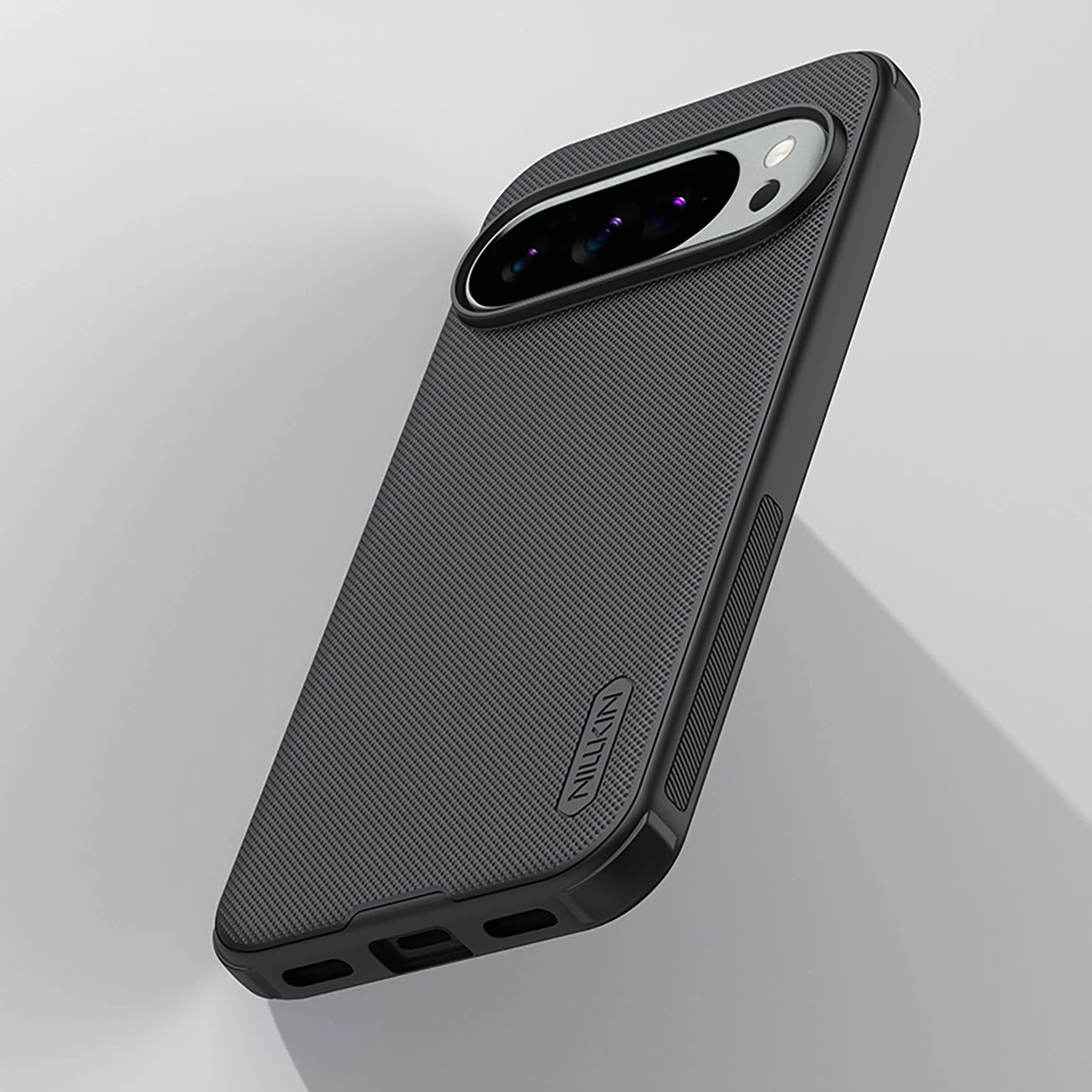 Mbështjellës, Nillkin, Super Frosted Shield Pro, për Google Pixel 10/10 Pro, TPU+PC, i zi