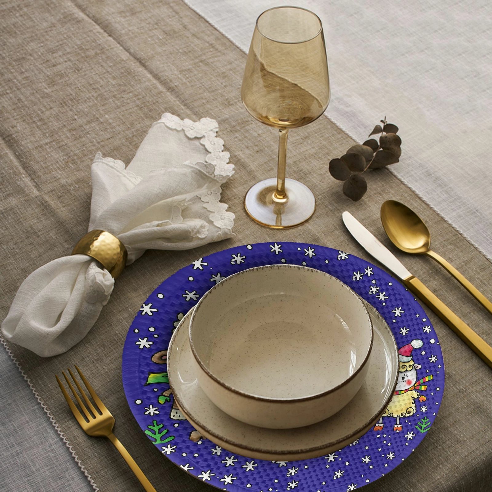 Set nënshtrues tavoline Hermia Concept, 2719Supla, shumëngjyrësh, 4 copë