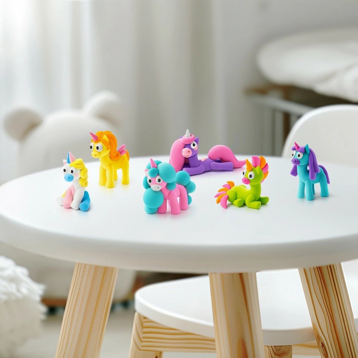 Masë modelimi Hey Clay Unicorns 3 Pack Lighty, Tm Toys, 3 kanaçe, shumëngjyrëshe