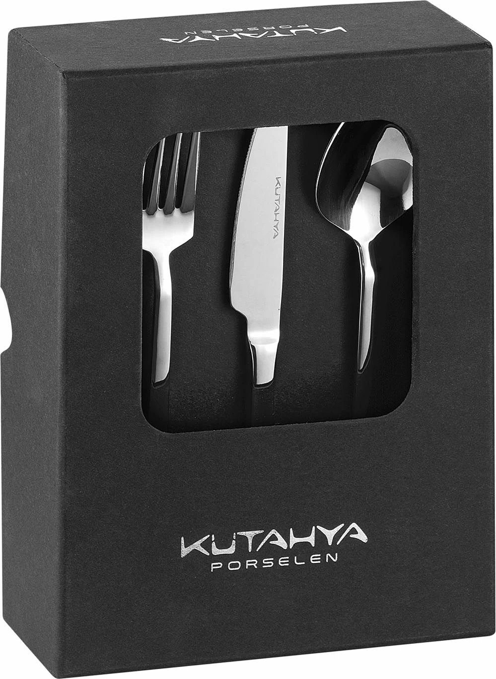 Set lugësh, pirunësh e thikash, 18 copë, Hermia Concept, anthracite/silver, CKBCAMILLA18ANT