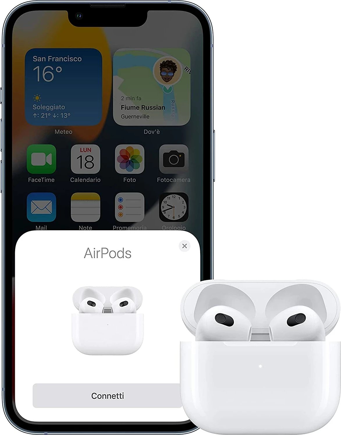 Kufje Apple AirPods 3 me kutinë e karikimit