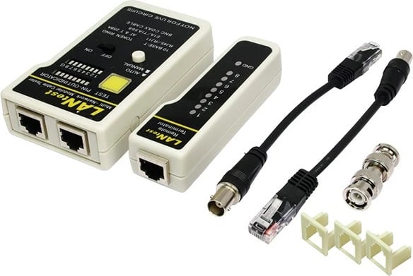 Testues kabllosh LogiLink WZ0015, RJ11, RJ12, RJ45, BNC, me njësi të largët, zi/gri