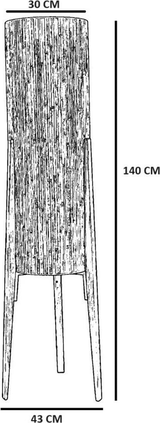 Llambë dyshemeje Opviq, ngjyrë gri, dru, 8834-2