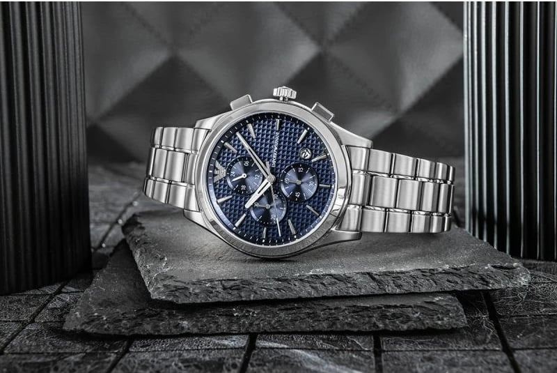 Orë dore për meshkuj Emporio Armani, argjend