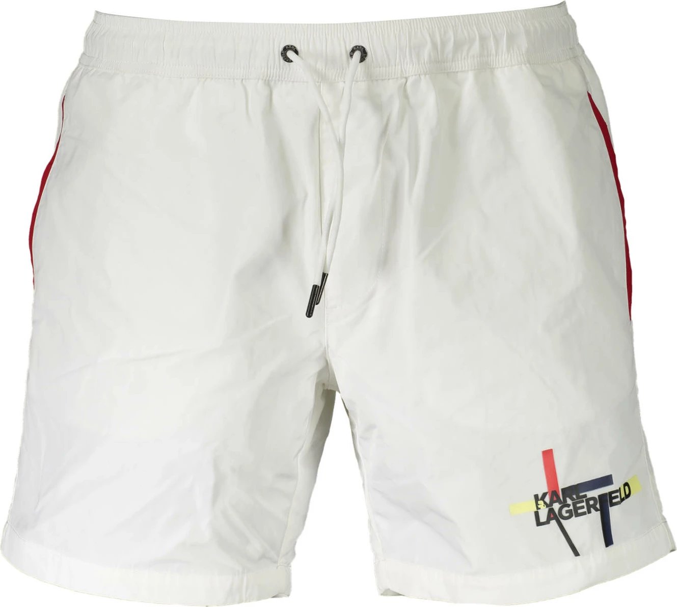 Pantallona noti për meshkuj KARL LAGERFELD BEACHWEAR, të bardha