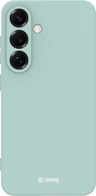 Mbështjellës CRONG Color Cover për Samsung Galaxy S25, silikon, mikrofibër, i gjelbër