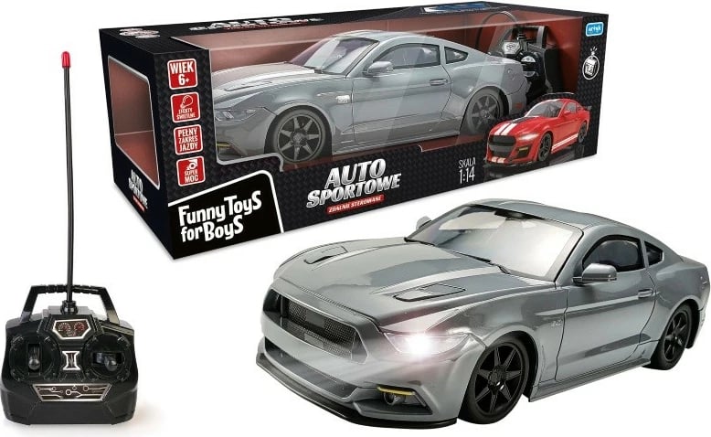 Veture sportive lodër me telekomandë Artyk Funny Toys for Boys 1:14, argjend