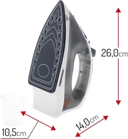 Hekur me avull Adler Mesko MS 5037, 3400 W, Gri Hekur me avull Adler Mesko MS 5037, 3400 W, Gri