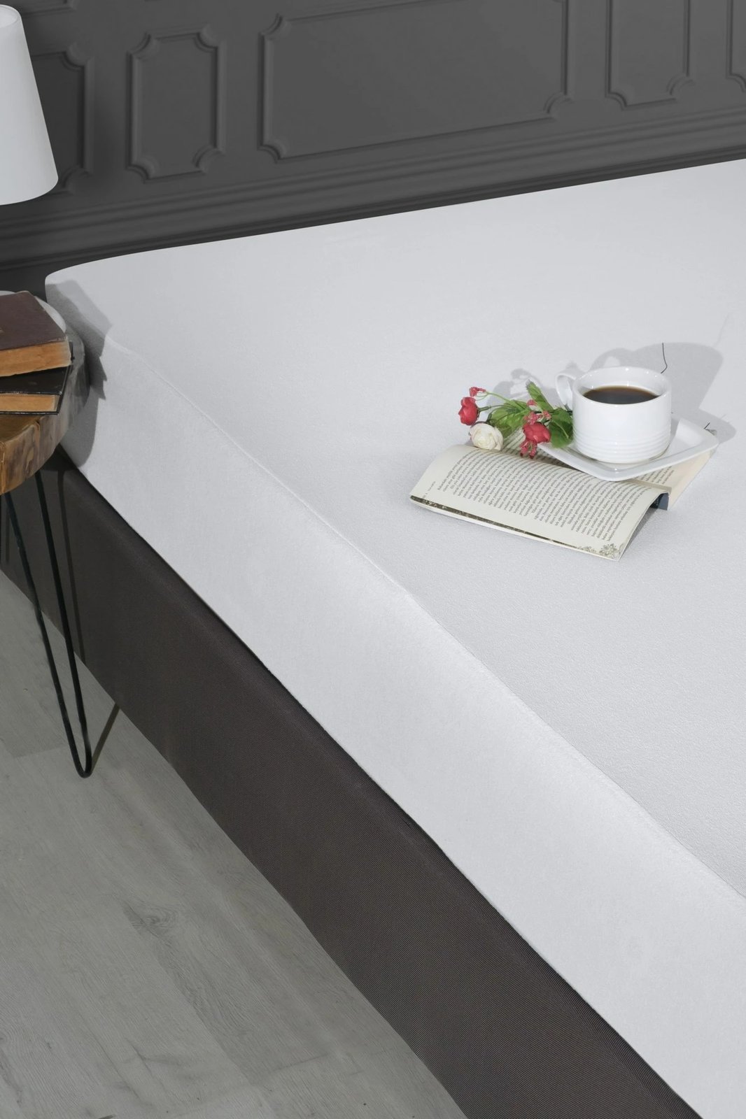 Mbrojtës për shtrat tek, i bardhë, L'Essentiel Linge de Maison, 100x200cm