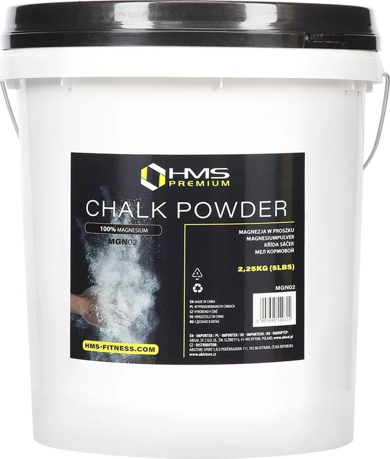 Pluhur magnezi HMS Premium MGN02, 2.25 kg, Bardhë