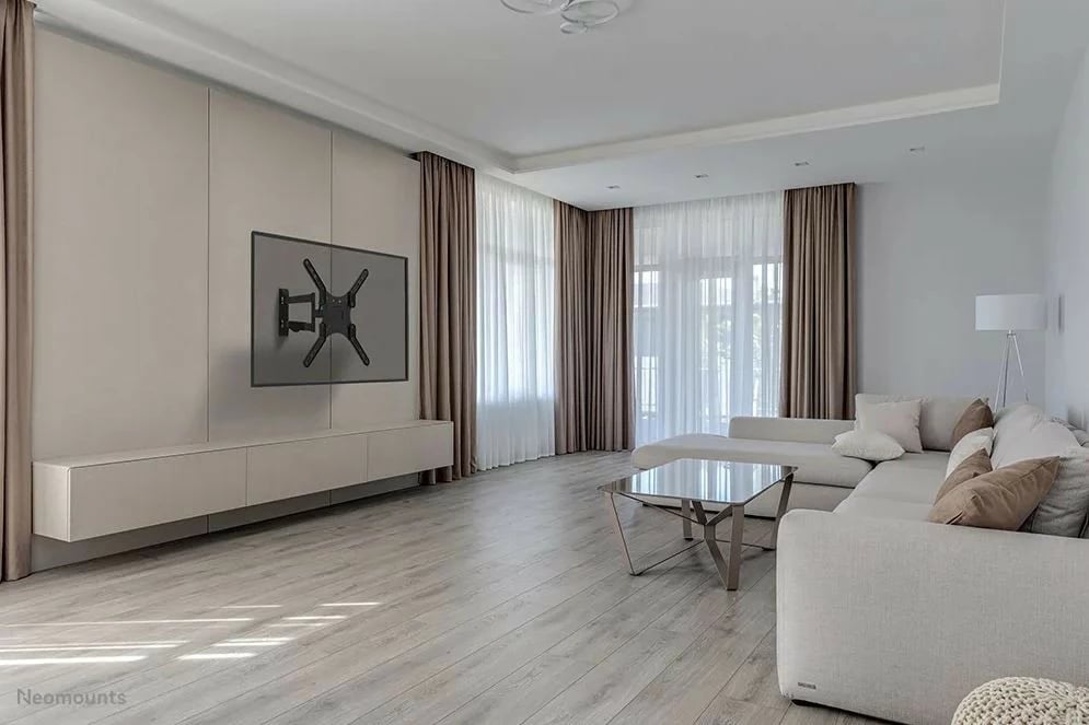 Mbajtëse muri për TV/monitor Neomounts WL40-550BL14, 32-55 inç, Metal, E zezë