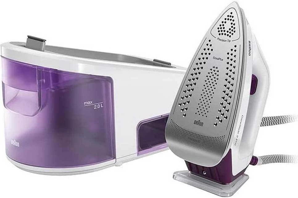 Hekur me avull stacionar, Braun, CareStyle 3 Pro IS3155VI, 2400W 6.5 bar 2L iCare FreeGlide 3D, bardhë-vjollcë