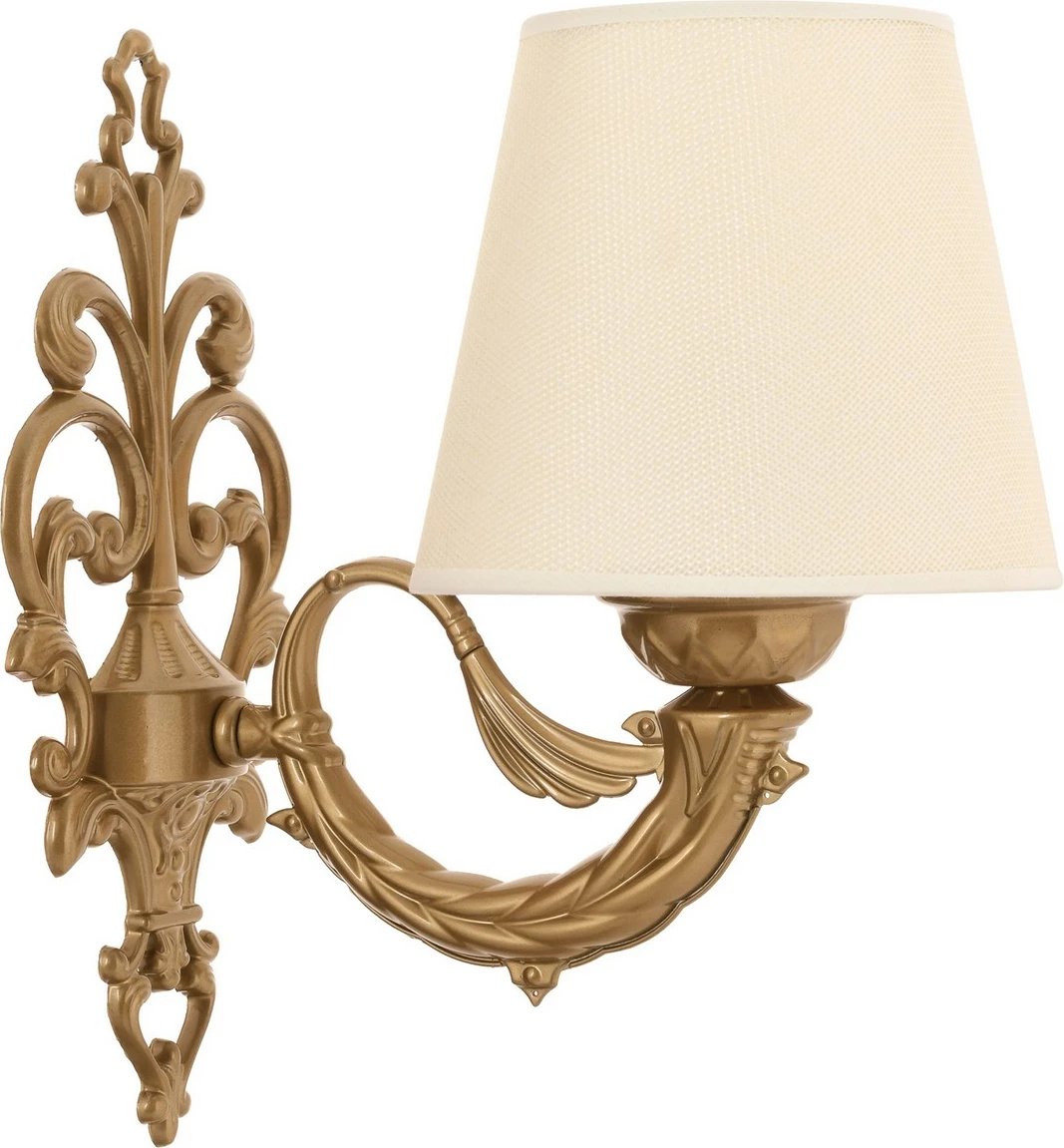 Llambë muri Opviq, ngjyrë krem dhe ari, Lily