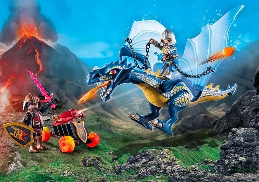 Set figurina Playmobil Novelmore Brave Dragon 71644, 39 pjesë