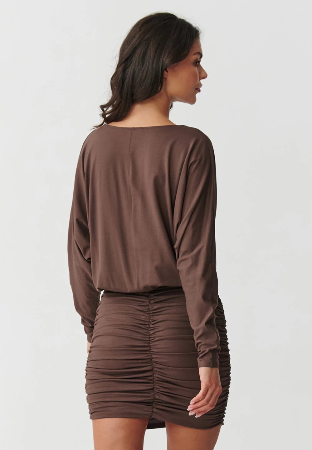 Fustan ditor Makadamia 217651, kafe