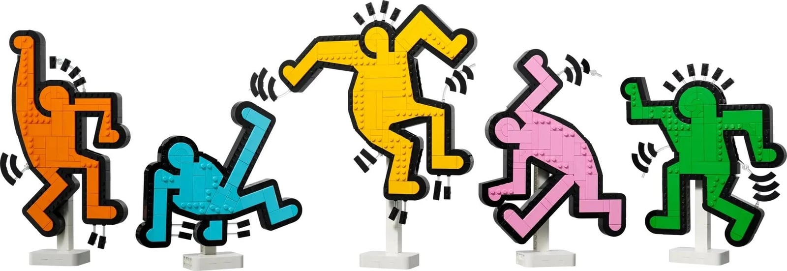 Set LEGO ART Keith Haring Dancing Figures 31216, për të rritur, shumëngjyrësh