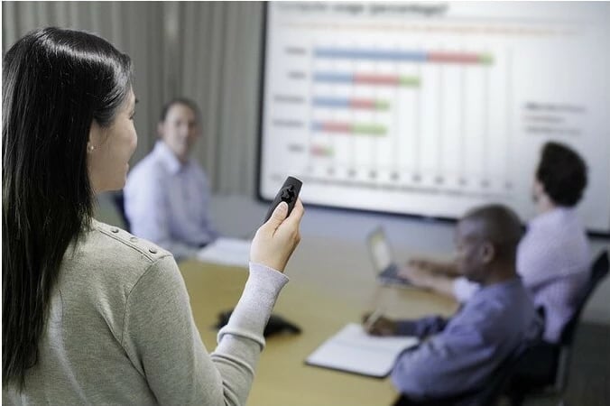 Prezenter wireless Kensington Presenter Expert, laser i kuq, kontroll kursor, RF, USB, 45 m, i zi