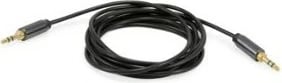 Kabllo audio Equip 147083, 3.5mm mashkull-mashkull, 2.5m, e zezë