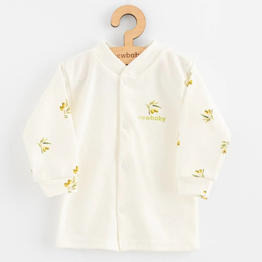 xhaketë bebe New Baby Olives, 100% pambuk organik, madhësi 68 (4-6m), bezhë