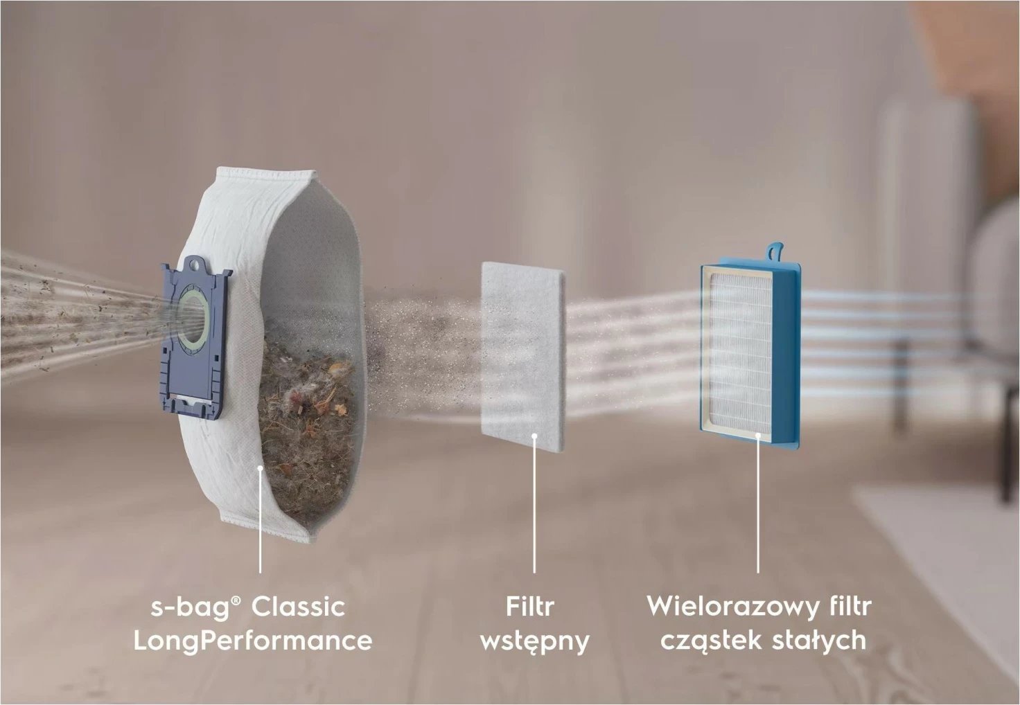Kasë Electrolux 600 Clean EB61C1OG, 3.5L, HEPA, e gjelbër