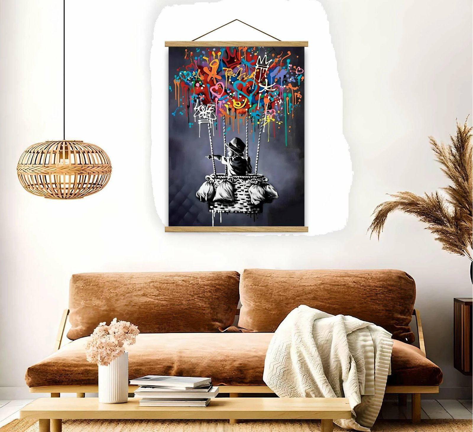 Pikturë dekorative me kornizë, shumëngjyrëshe, MRG60, 50x70cm