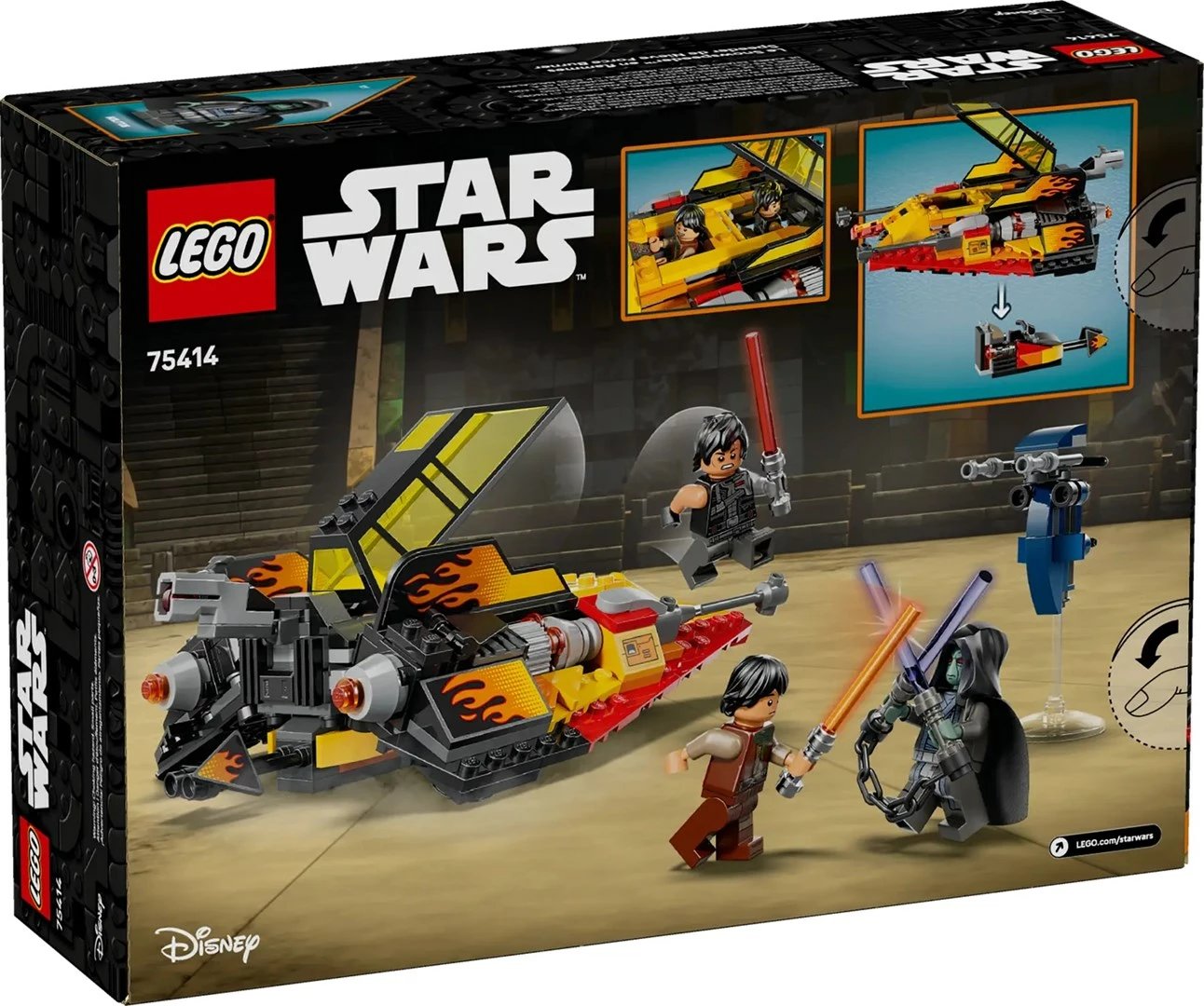 Set LEGO Star Wars The Force Burner Snowspeeder 75414, 349 pjesë, 3 minifigura