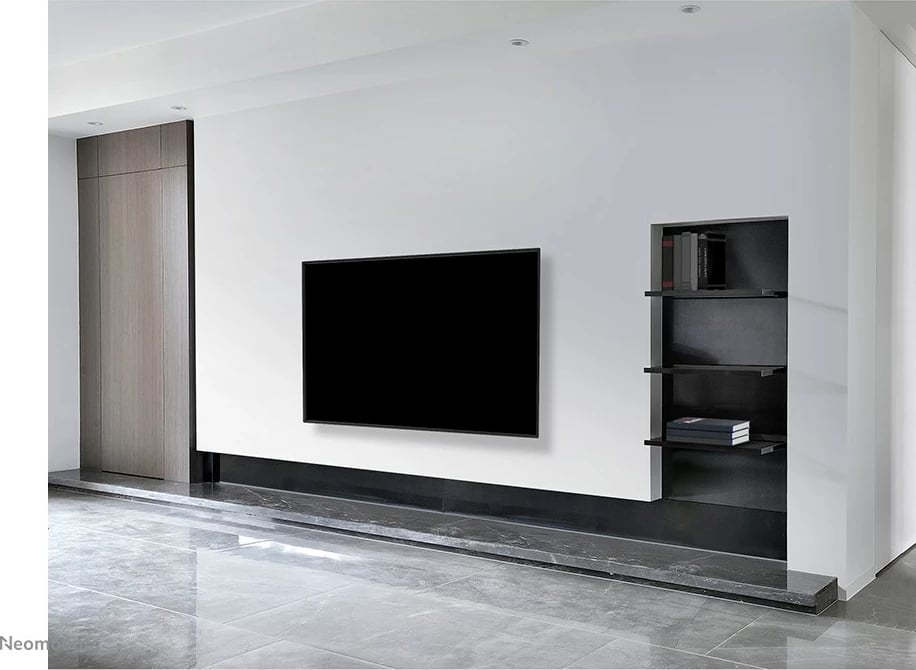 Mbajtës muri TV Neomounts WL30-550BL14, fiks, 32-75 inç, ultra i hollë, i zi