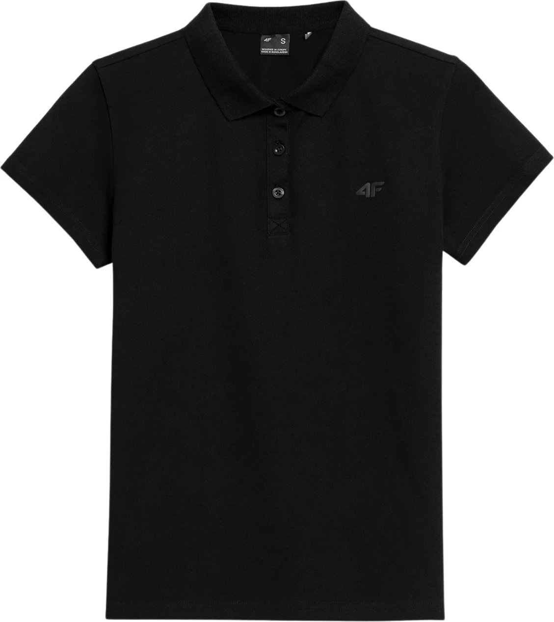 Maicë polo për femra 4F, e zezë