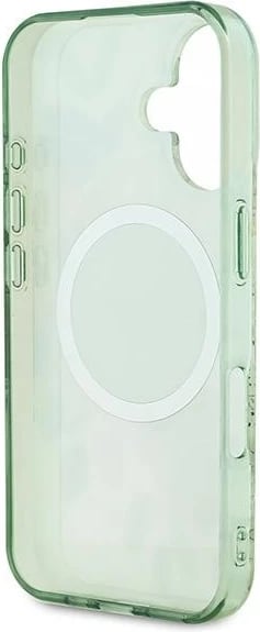 Mbështjellës Guess IML Flower & Tonal Circle MagSafe për iPhone 16 Plus, Gjelbër Mbështjellës Guess IML Flower & Tonal Circle MagSafe për iPhone 16 Plus, Gjelbër