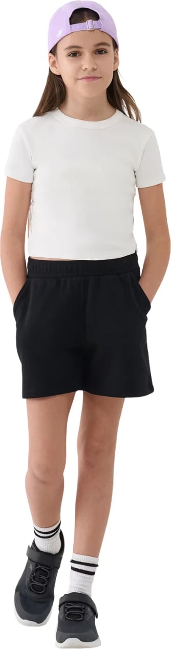 Shorce për fëmijë 4F, të zeza Shorce për fëmijë 4F, të zeza