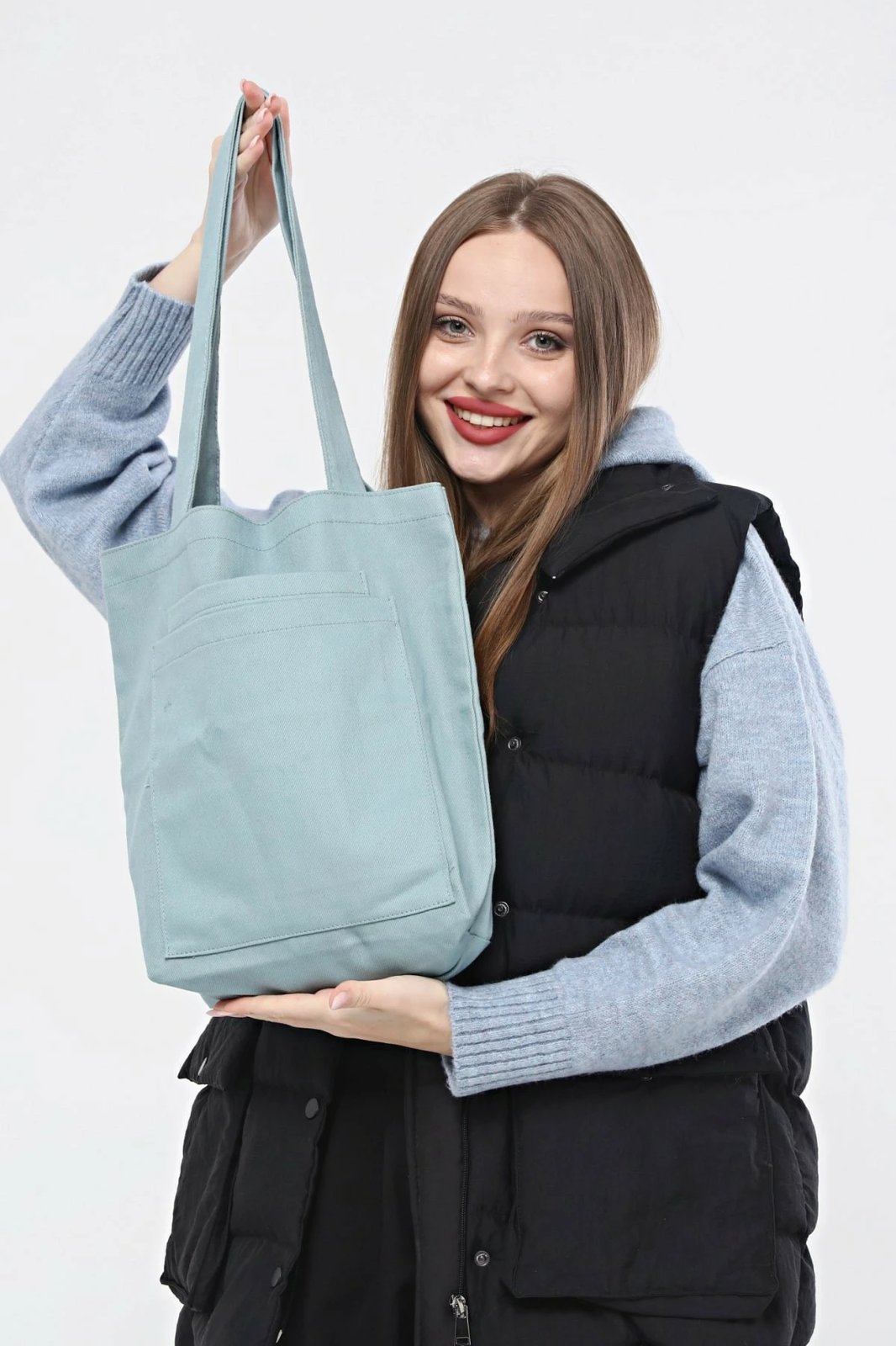 Çantë tote Zoozie Bags, 2121, ngjyrë kaltër