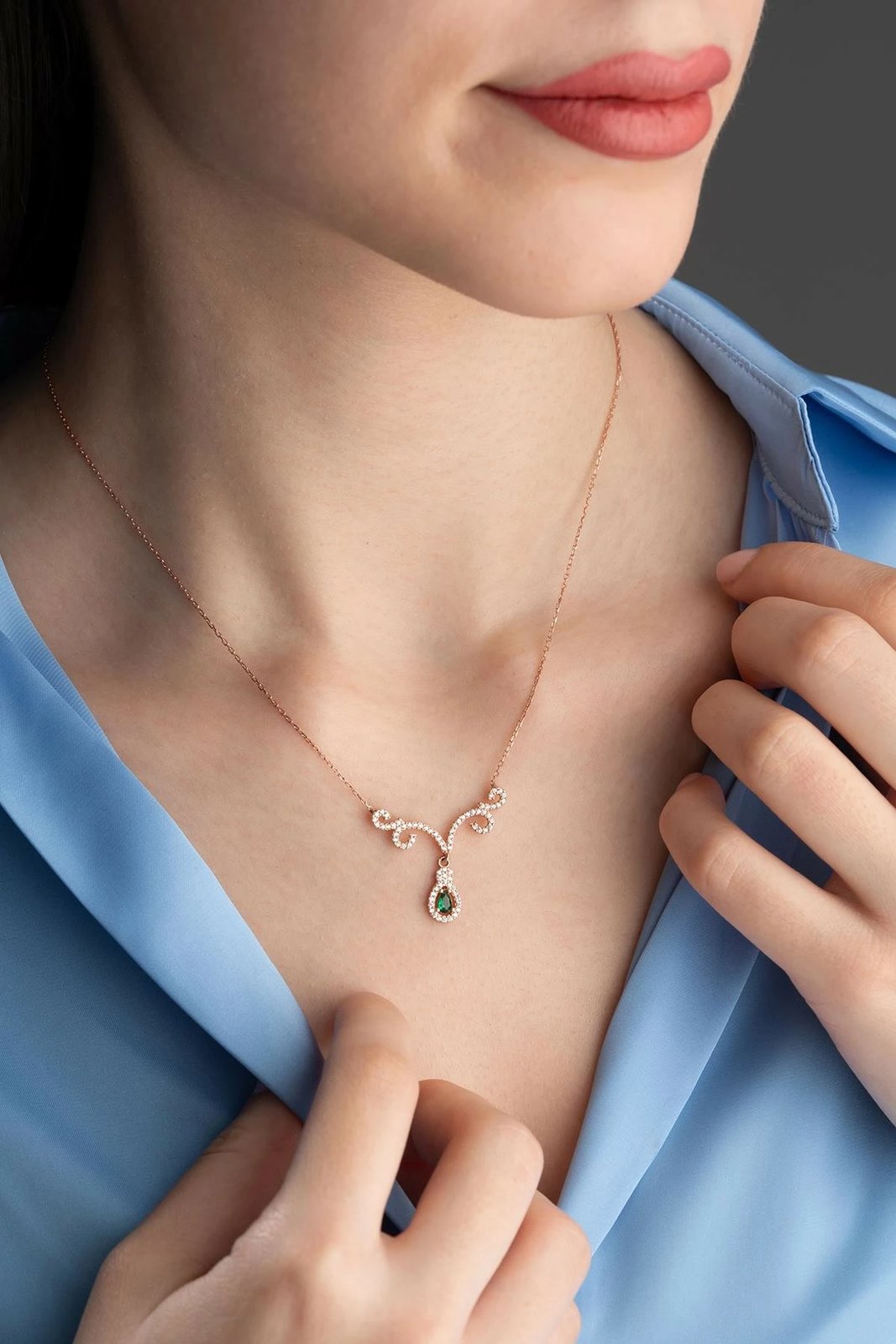 Varëse argjendi Jumeon, ngjyrë rozë e arit dhe e gjelbër, NRZ999738