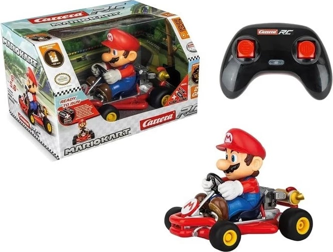 Makina RC Carrera Mario Kart Mach 8, Elektrike, 1:18, Shumëngjyrëshe