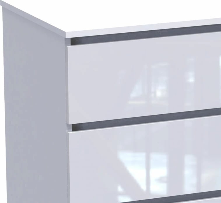 Komodë Dicama mdf ngjyrë e bardhë 85.5x47x98cm