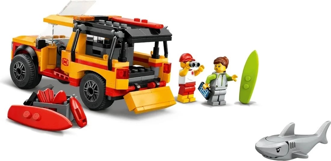Set LEGO City 60453, Kamion shpëtimi plazhi, 2 minifigura
