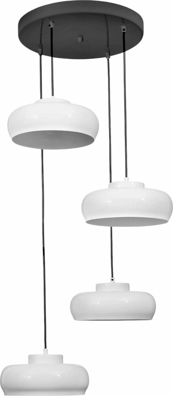 Llambë tavani Opviq, 9031-4, metalike, e bardhë dhe e zezë