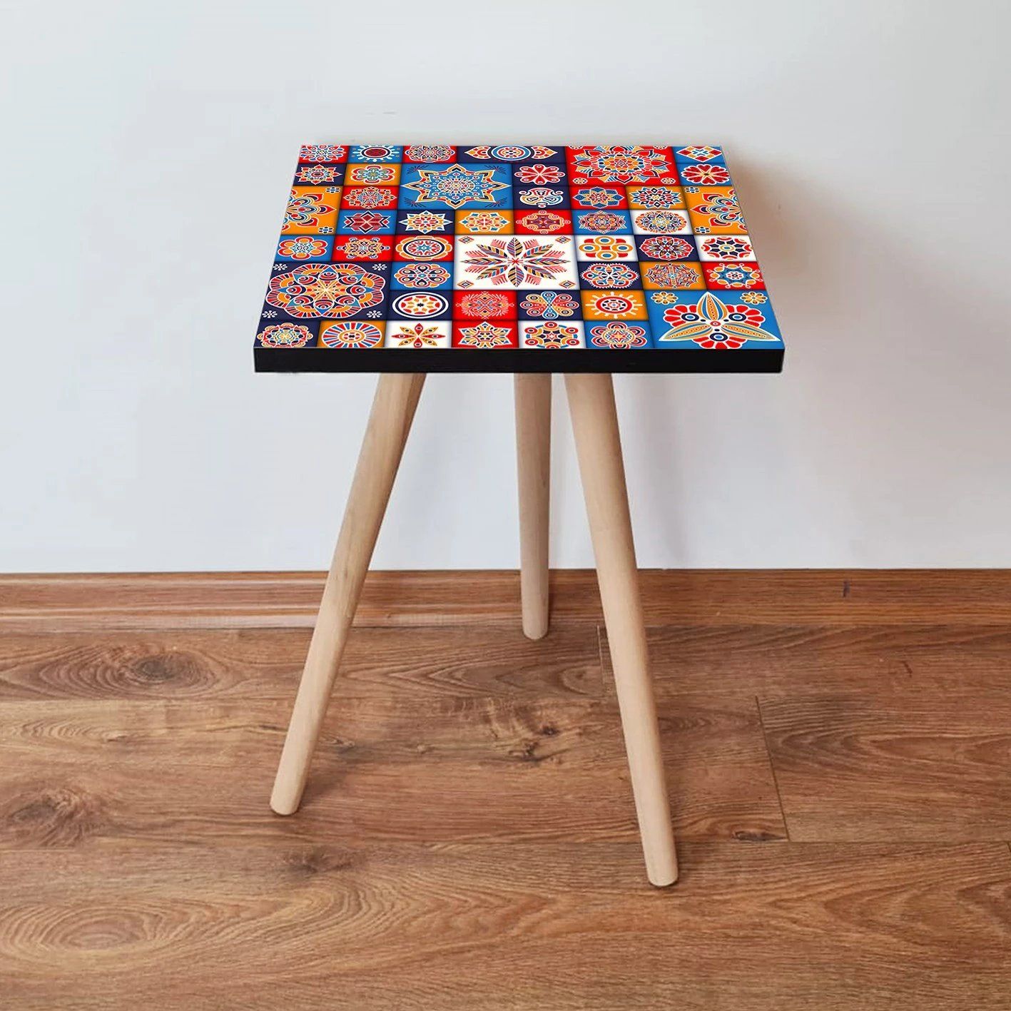 Tavolinë anësore, shumëngjyrëshe, Skye Decor, Shp7