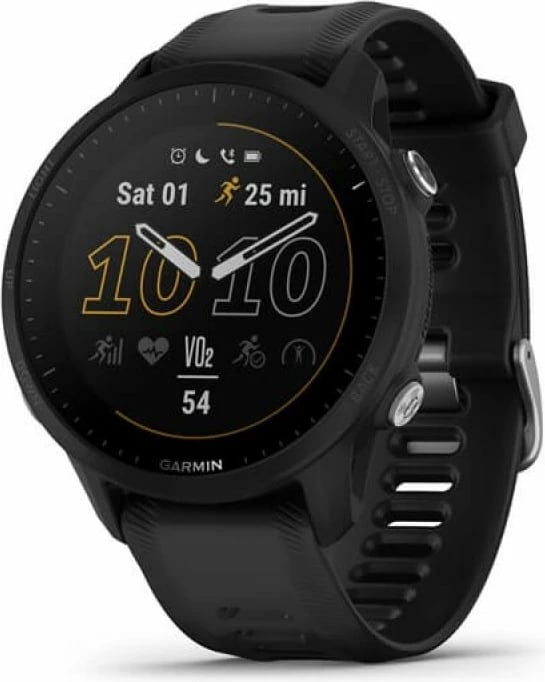 Sahat Garmin për femra e meshkuj, i zi
