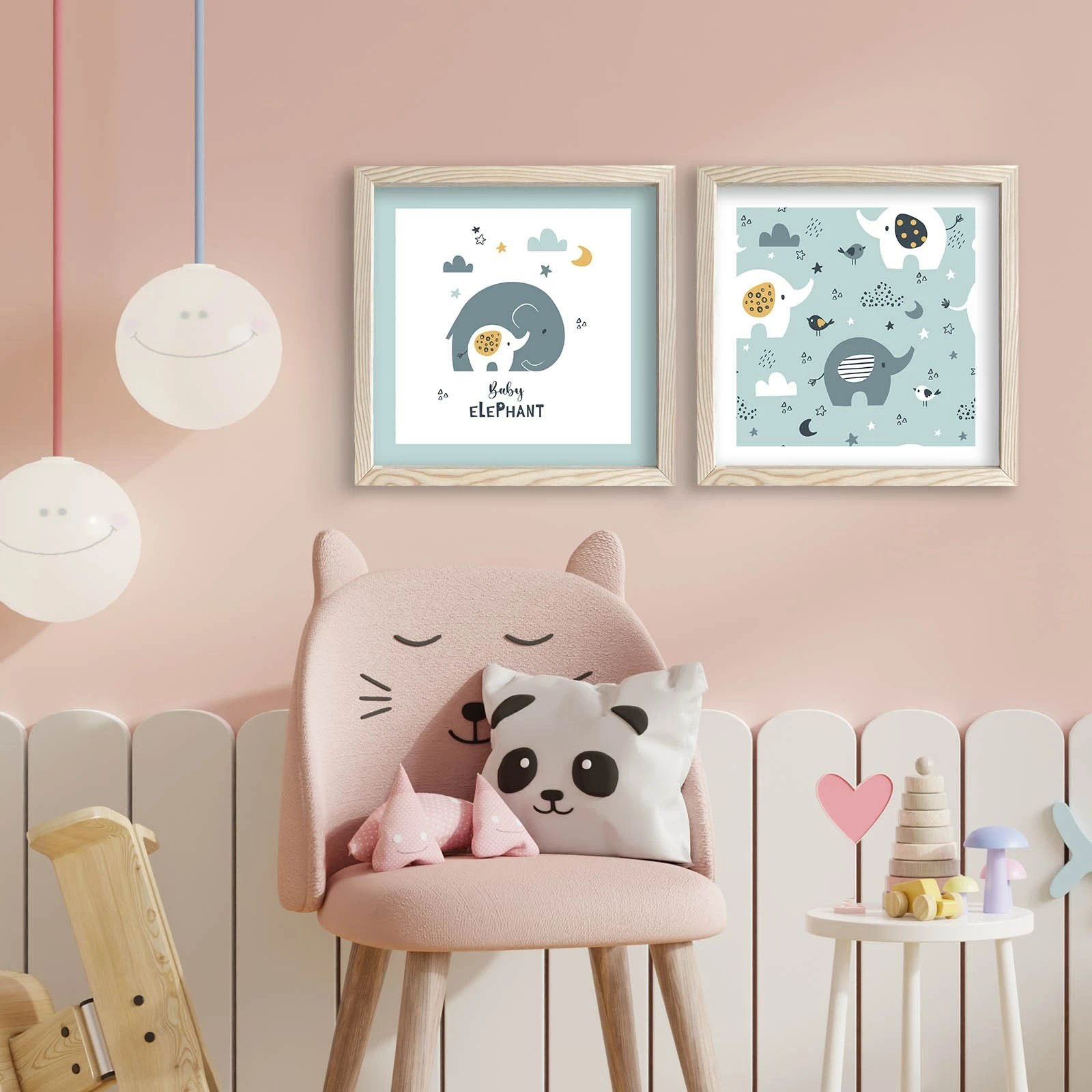 Pikturë dekorative me kornizë MDF (2 copë), Wallity, 2P3333KCT-015