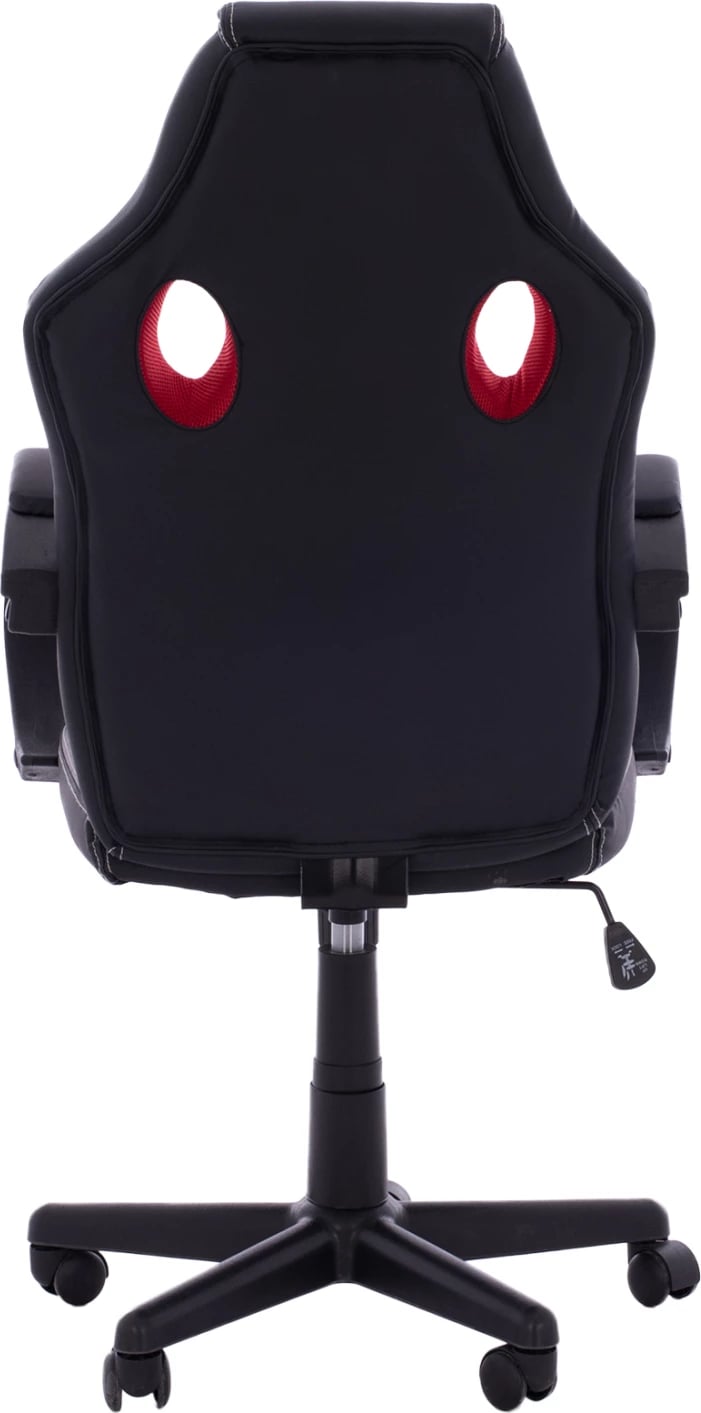 Karrige për zyre gaming bucket FH1041.01, e zezë me rrjetë të kuqe, 60x68x117