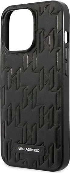 Mbështjellës Karl Lagerfeld Monogram Plaque për iPhone 13 / 13 Pro, i zi