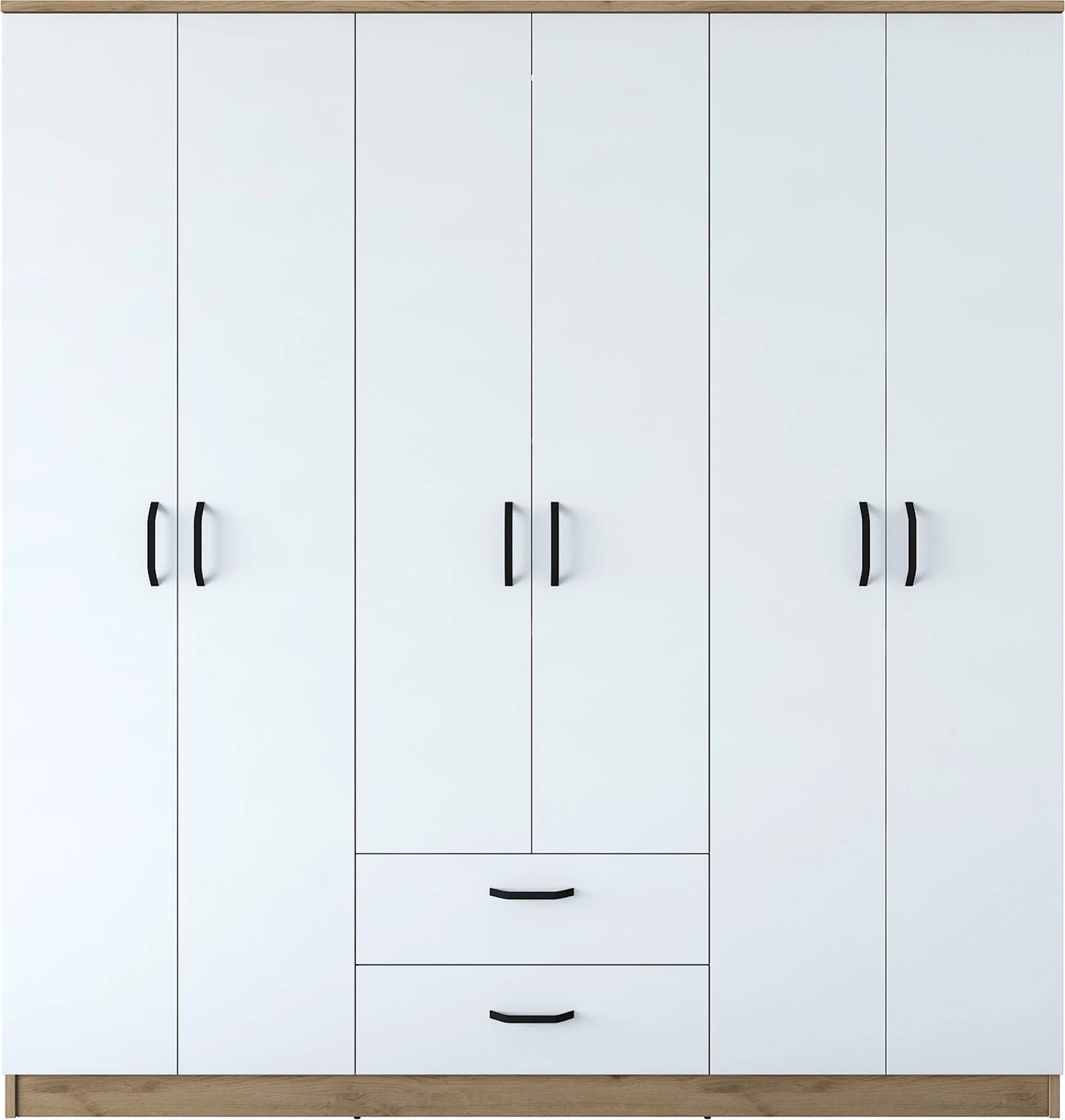 Dollap Hanah Home, BA115 - 2283, ngjyrë arr dhe e bardhë